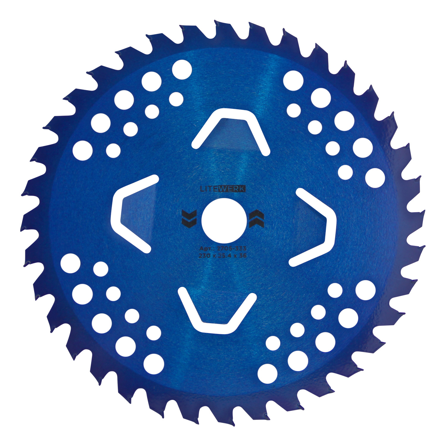 Диск для триммера 230 х 25.4 х 36 Blue, п/к 25.4х22мм, LiteWerk (1/50) (16-02-333)