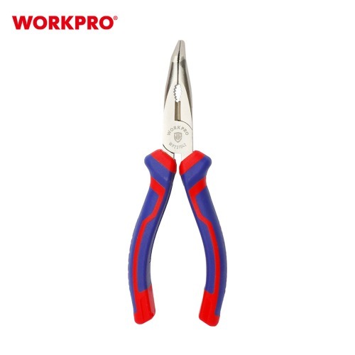 Длинногубцы изогнутые 160 мм Ni-Fe, WORKPRO (1/6)