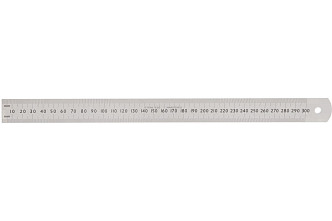 Линейка  630 × 30 × 1.0 мм нерж.стали , WORKPRO