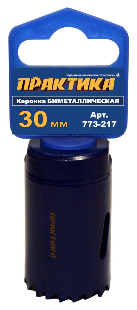 Коронка биметаллическая  30 мм, ПРАКТИКА