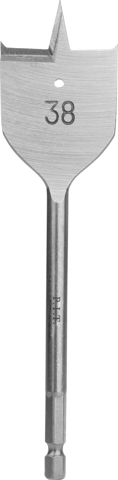 Сверло перовое по дереву 38 х 152 мм, HEX 1/4", P.I.T (1/25)