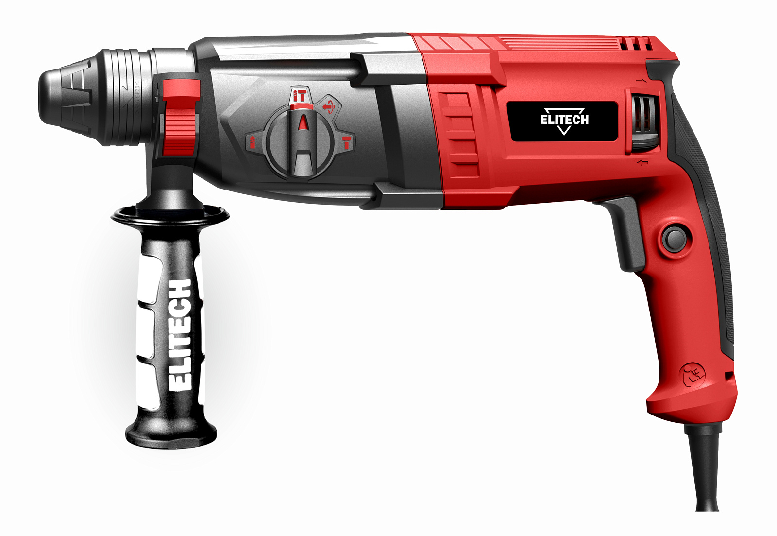 Перфоратор ELITECH(ДМ) П 280РЭМ (SDS+,1000Вт,3реж,2.8Дж,0-5500у\м,реверс) E2205.044.01