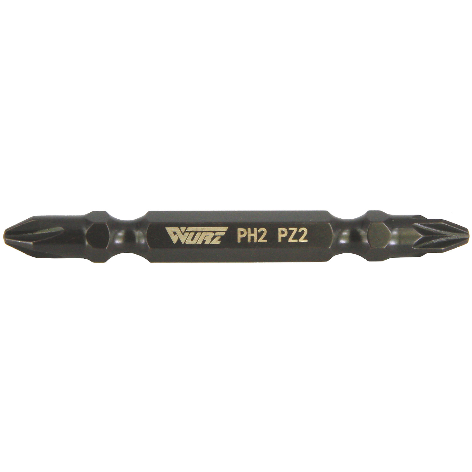 Бита двусторонняя PH2 / PZ2 x 65, Wurz (10/200/1200)