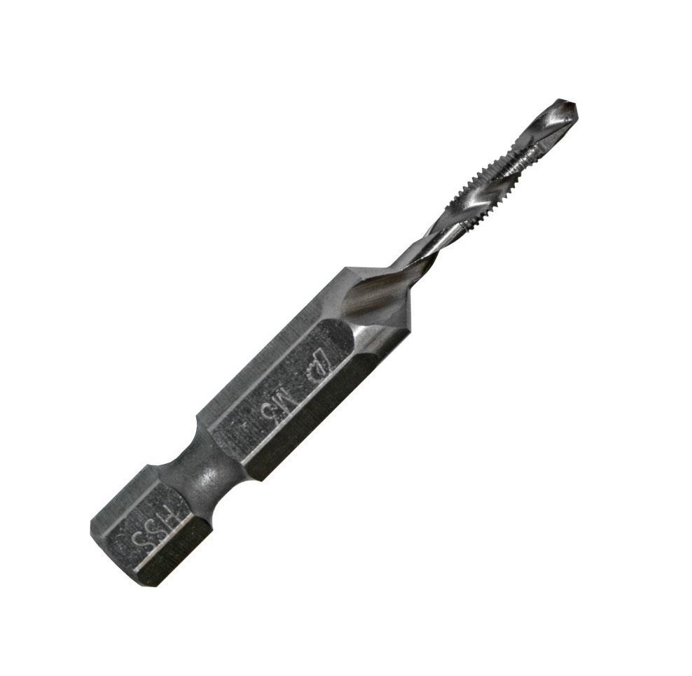 Сверло-метчик  2.5, М3 х 0.5мм, 49 мм, НЕХ 1/4", упак. 20 шт, ПРАКТИКА