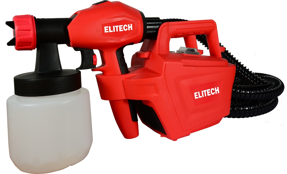 Краскопульт ELITECH КЭ 0626П (600Вт,0.8л,1.8/2.6мм,800мл/мин,60din/сек,2кг,HVLP,кор,мерный стакан,пл
