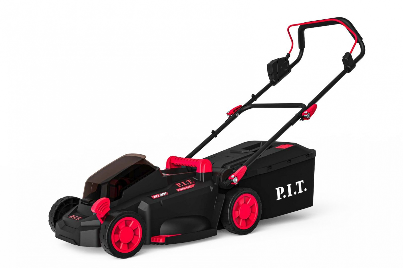 Газонокосилка акк P.I.T PLM20H-330B/1 (20В, 30л, 25-75мм, 330мм, 1х4Ач, ЗУ)