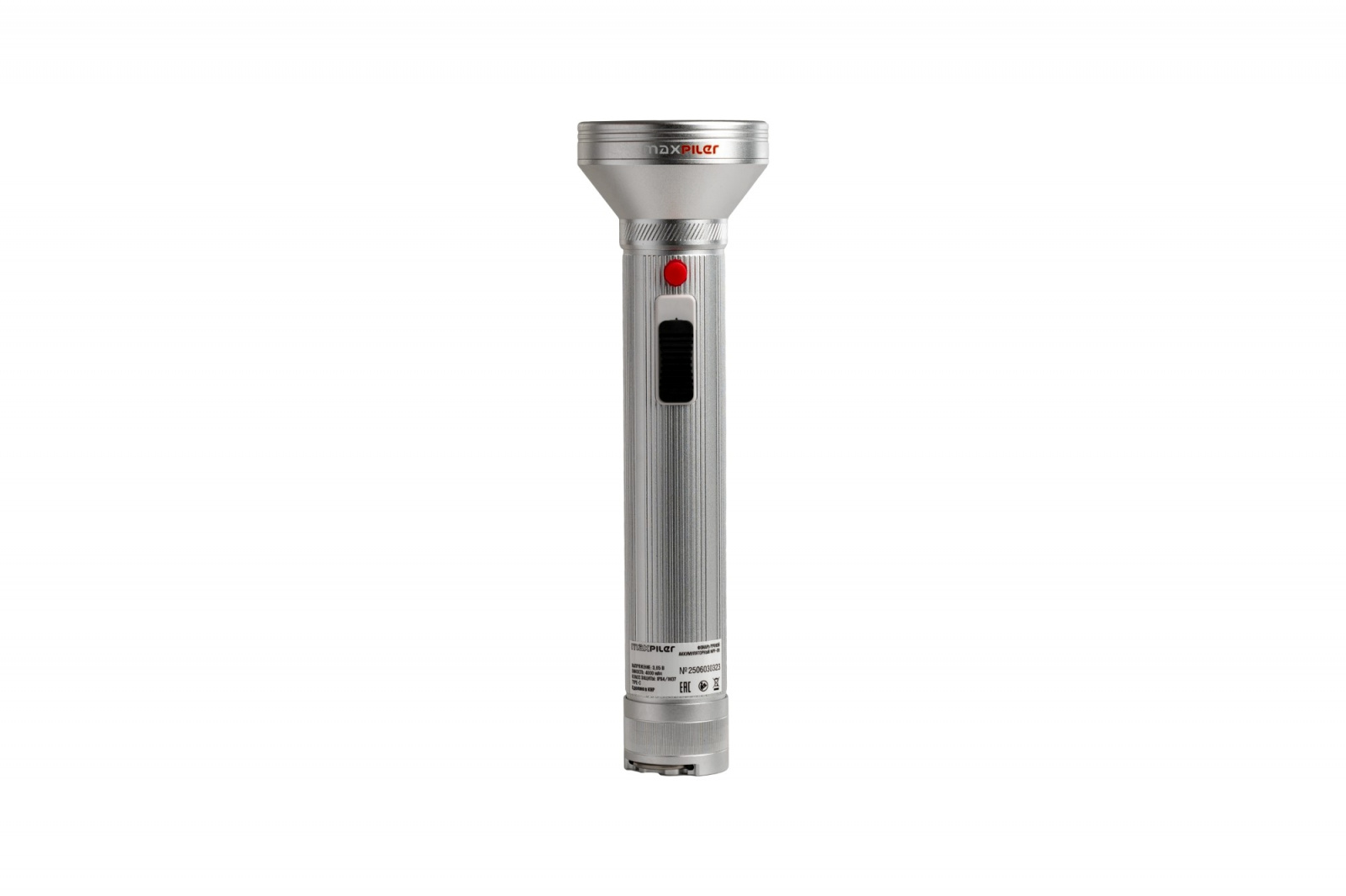 Фонарь ручной акк MAXPILER MPF-06 (600/320/80Лм, LED, 3реж, 1.5-25ч, 3.65В/4000мАч, крючок)