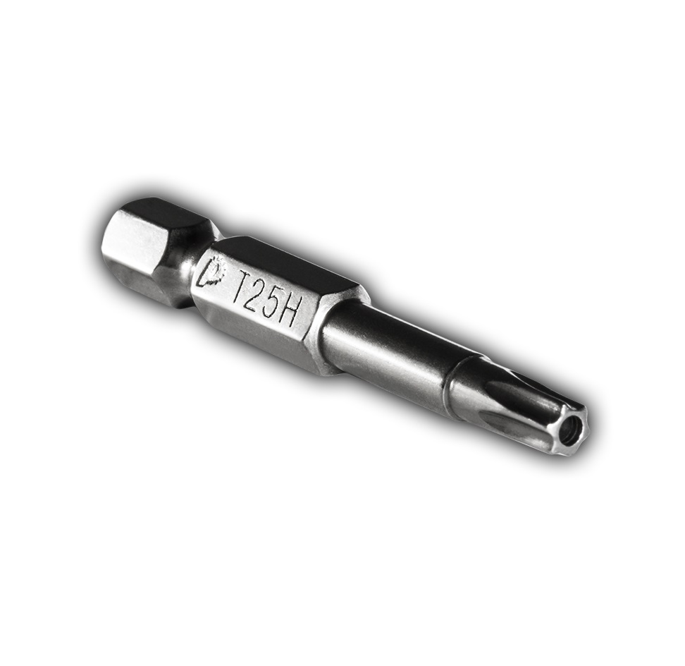 Бита Torx Tamper 25 х 50, сталь CrV-S2, серия "Профи", уп.2шт, ПРАКТИКА
