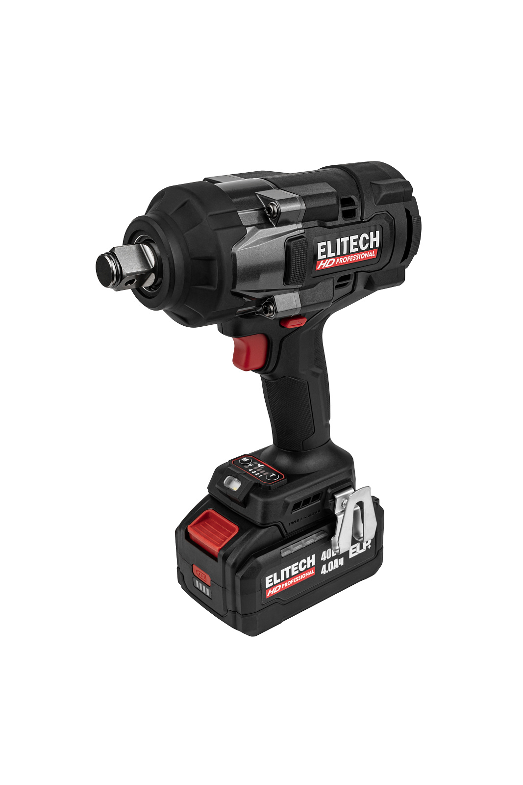 Гайковерт акк б/щет ELITECH HD CW 4022BL (40В,1х4Ач,ELP+,3/4",0-1900об/мин,2100Нм/2300-откруч)
