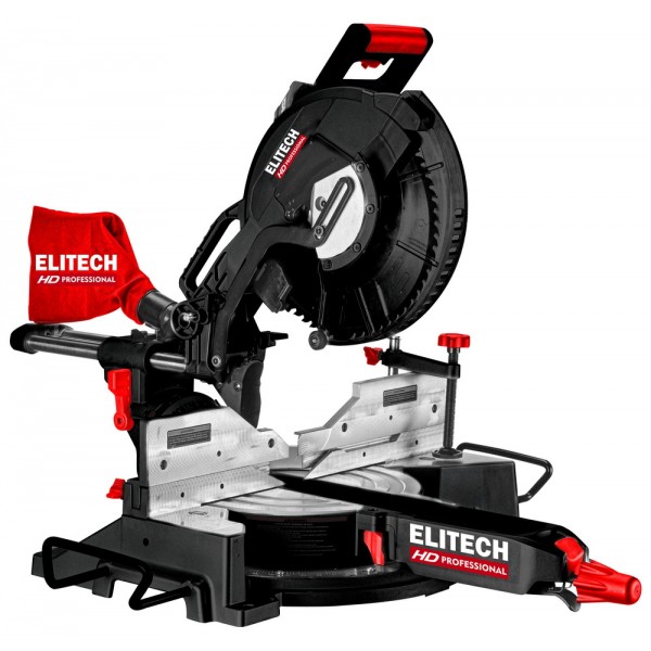 Пила торцовочная ELITECH HD MS 2030C (2000Вт,3500об\м,ф305х30мм,рез-95х310мм,26.3кг,пл.пуск,нак\пов)