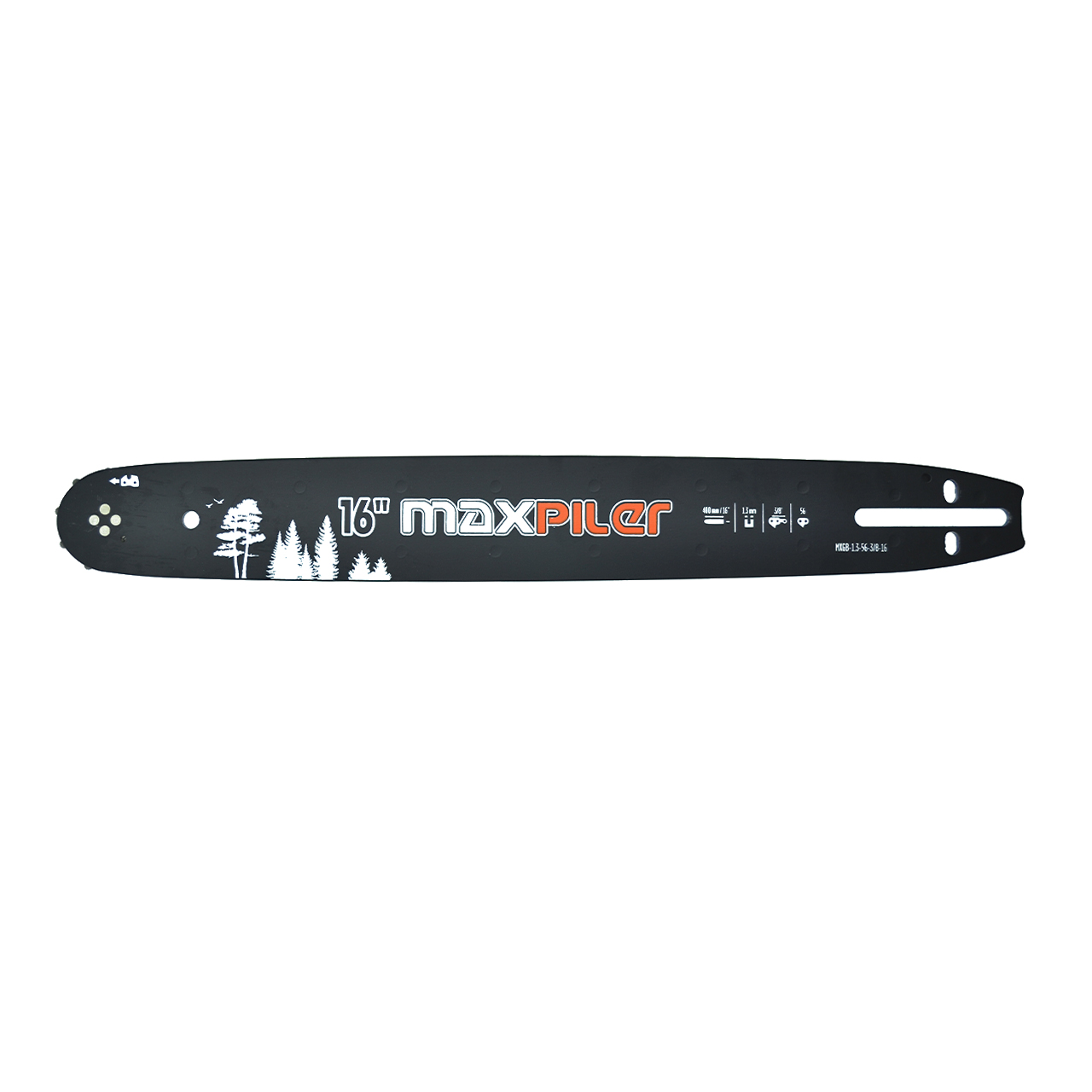 Шина бензопилы MXGB  3/8"- 1.3mm - 56 зв. - 16" (40см), MAXPILER
