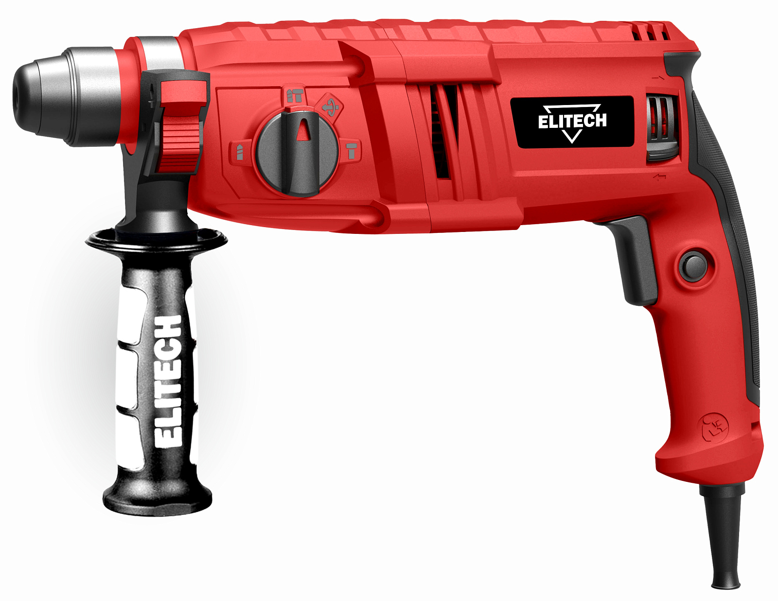 Перфоратор ELITECH(ДМ) П 240РЭМ (SDS+,750Вт,3реж,2.3Дж,0-6000у\м,реверс) E2205.043.01