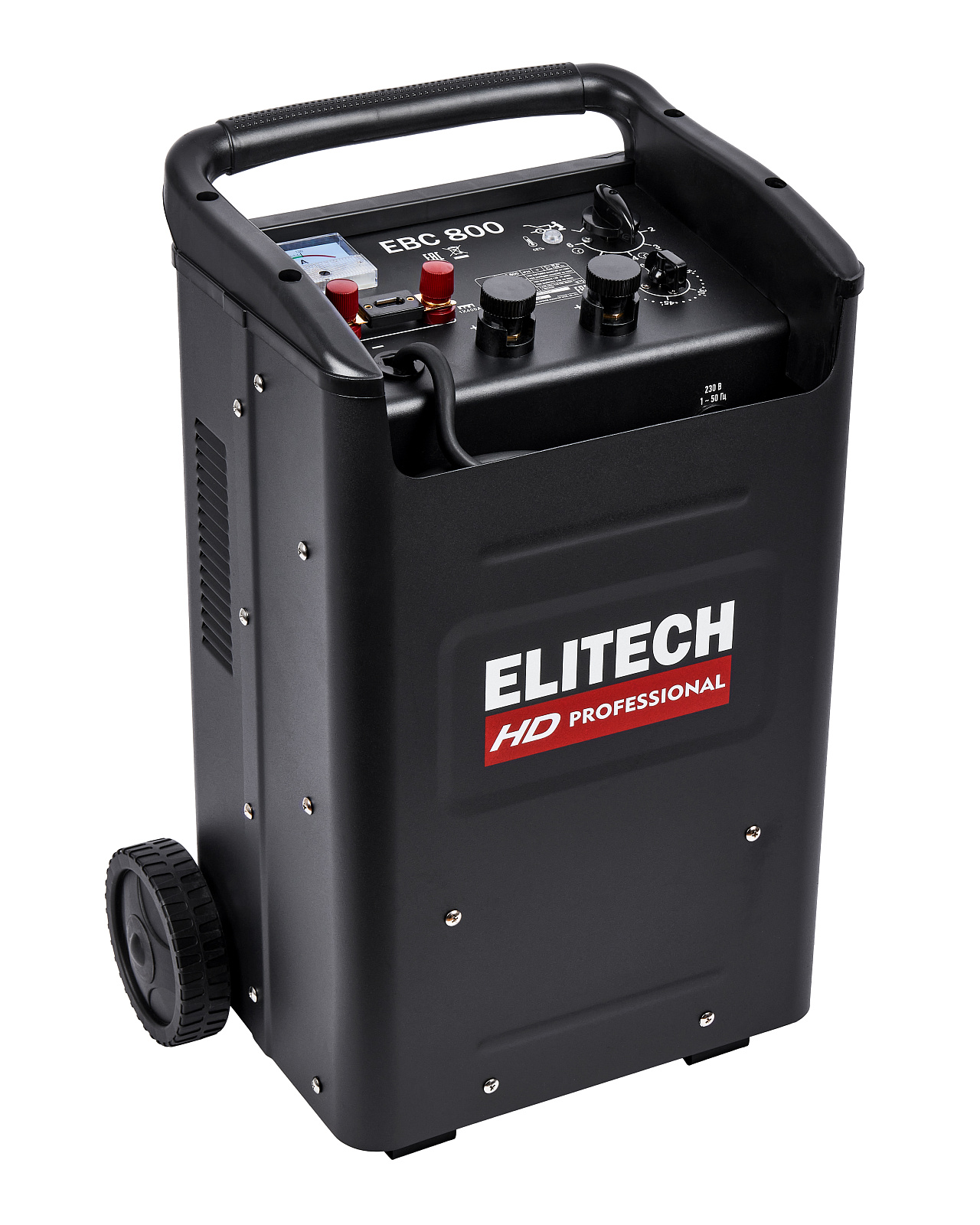 Устройство пуско-зарядное ELITECH HD EBC 800 (12/24В,2.5/20.0кВт,заряд10/100А,ак20-1200Ач,пуск800А)