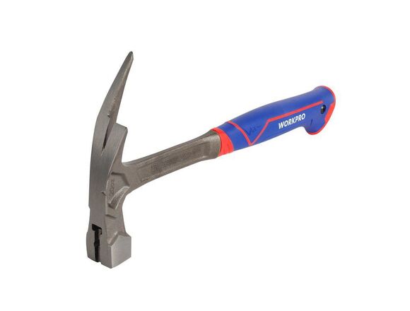 Молоток кровельщика 560г, с магнитом, цельнокованый, ANTI-SHOK рукоятка, WORKPRO