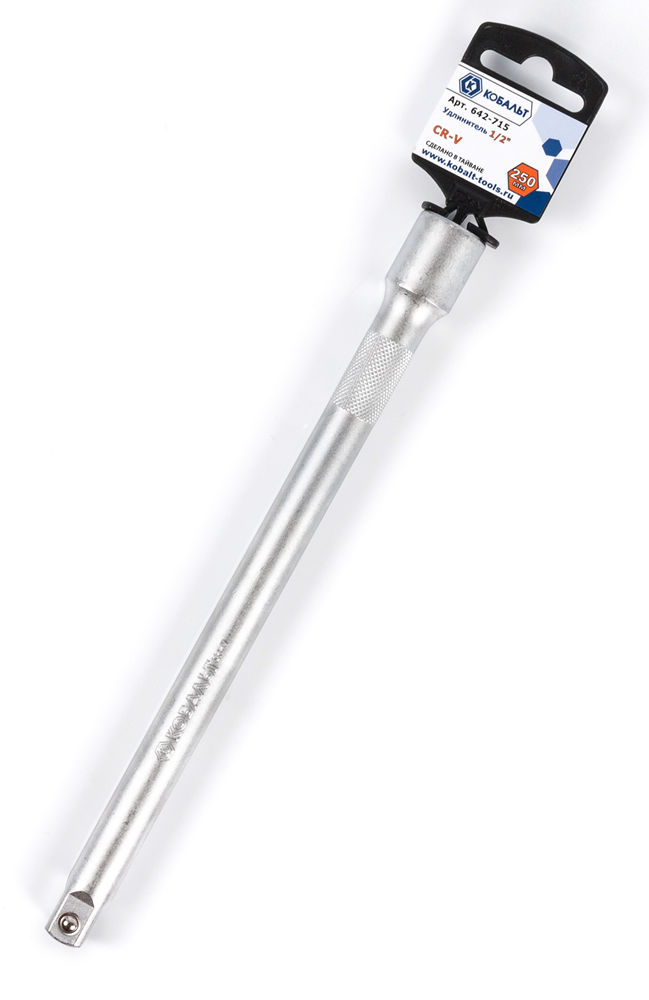 Удлинитель 1/2", 250 мм, Cr-V, КОБАЛЬТ (1/10)