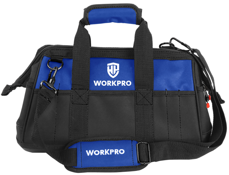 Сумка для инструмента 640D 420x230x270 мм, на молнии, пластик. дно, WORKPRO (1/10)