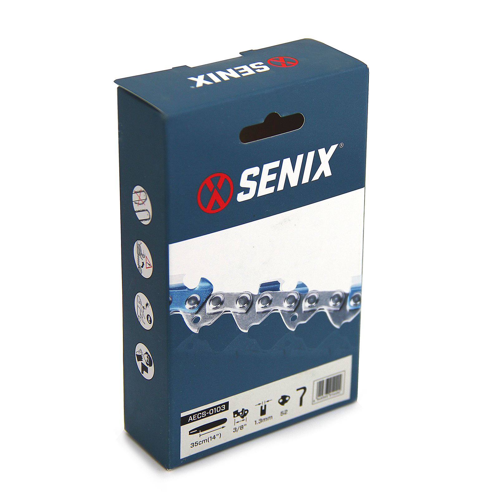 Цепь пильная 3/8" - 1.3мм - 52 зв, 14" (35см), SENIX (1)