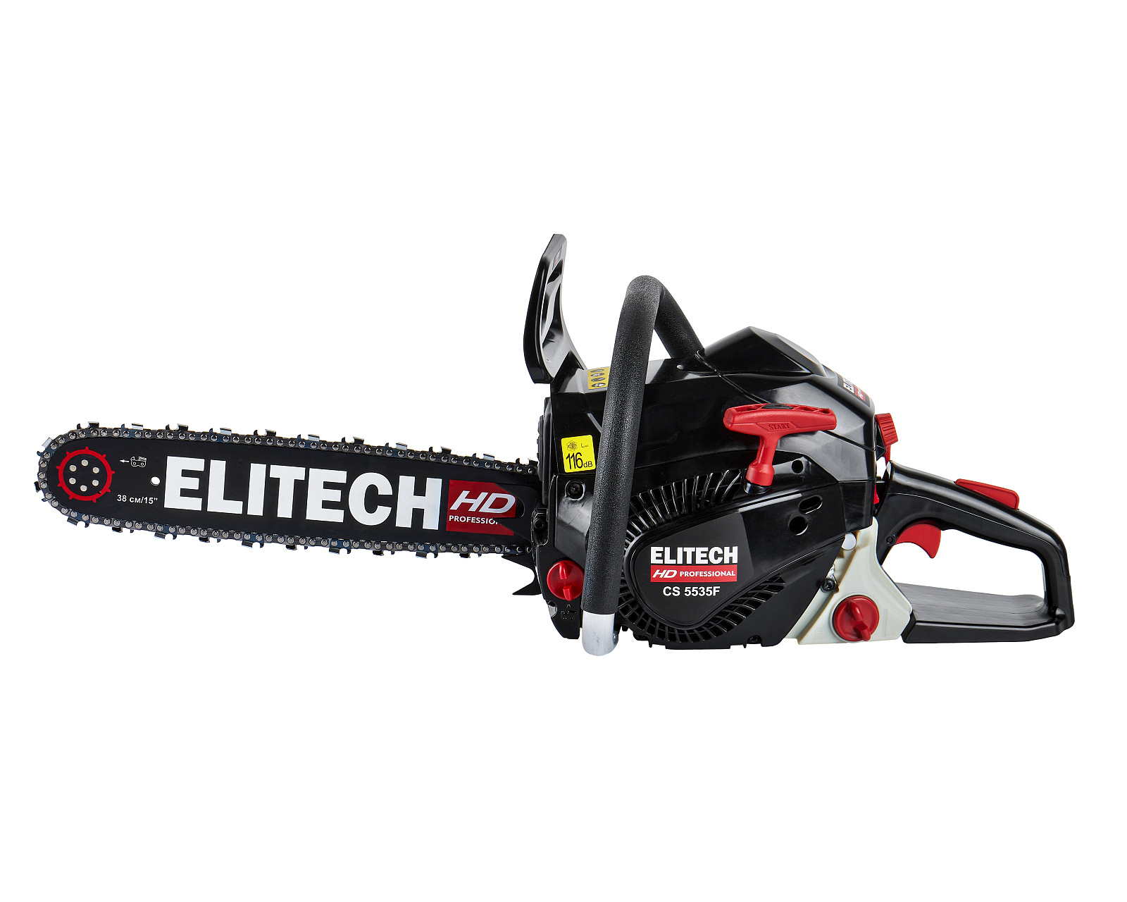 Бензопила ELITECH HD CS 5535F (2.6кВт/3.5л.с.,64зв,шина-38см,шаг-0.325",паз-1.5)