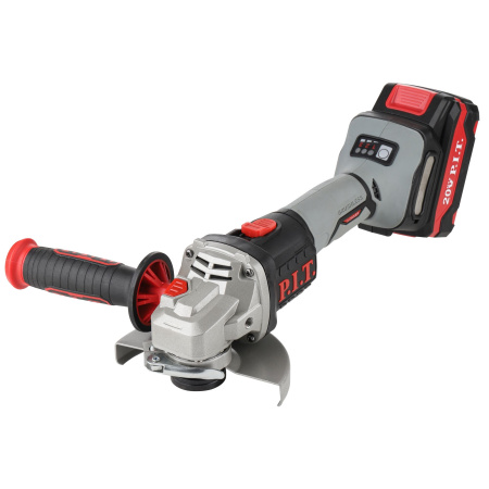 УШМ акк P.I.T PWS20H-125D/1 (б/щет, 125мм, 20В, 3ск, 1х4.0Ач, ЗУ, кейс) (1/4)